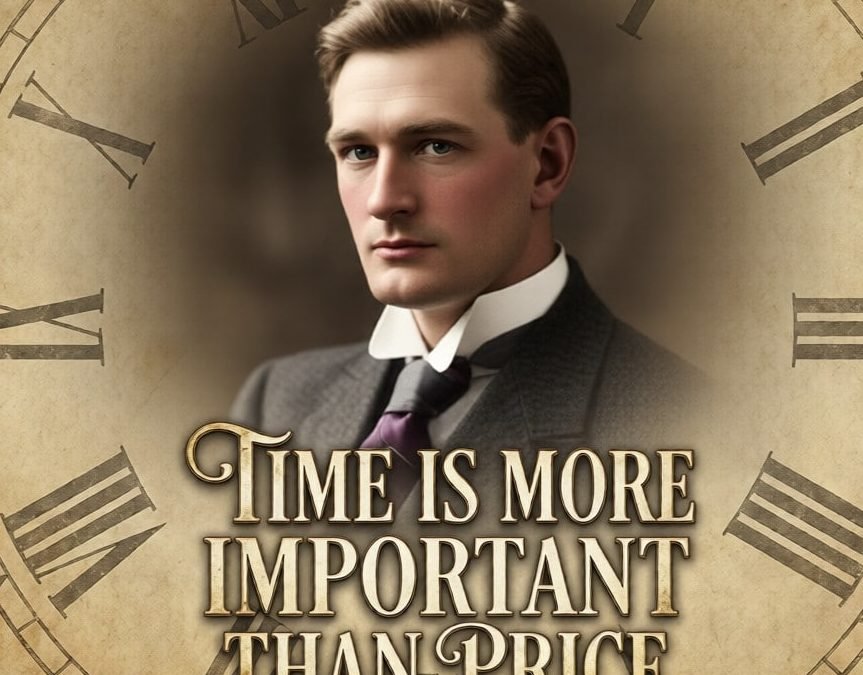 TIME IS MORE IMPORTANT THAN PRICE