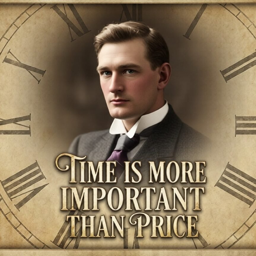 TIME IS MORE IMPORTANT THAN PRICE